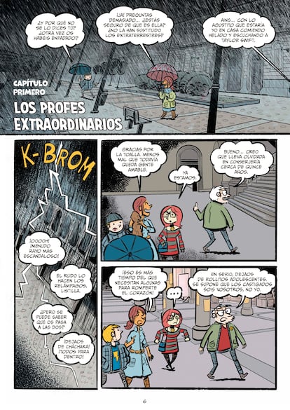 Interior del cómic 'El Club de los Castigados' (Harper Kids,2024).