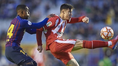 Malcom y Todibo, durante la Supercopa Catalunya.