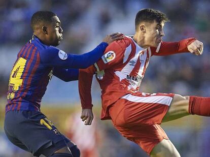 Malcom y Todibo, durante la Supercopa Catalunya.