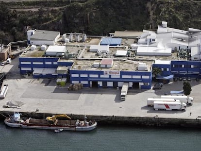 Instalaciones de Pescanova en la central de Vigo (Pontevedra).