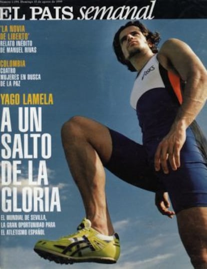 Yago Lamela en la portada de El País Semanal el 15 de agosto de 1999.