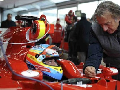 Montezemolo, con Alonso en Bahrein