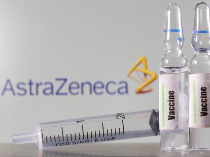 Ilustración de una vacuna de AstraZeneca.