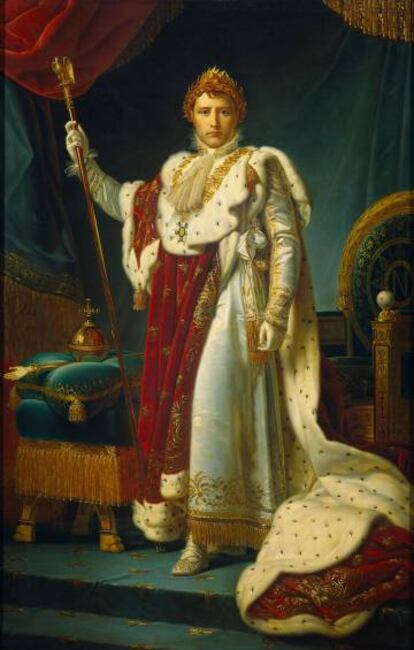 Napoleó en el retrat que li va pintar Francois Pascal Simon després de coronar-se.