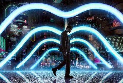 Un fotograma de 'Mute', filme alemán adquirido por Netflix.
