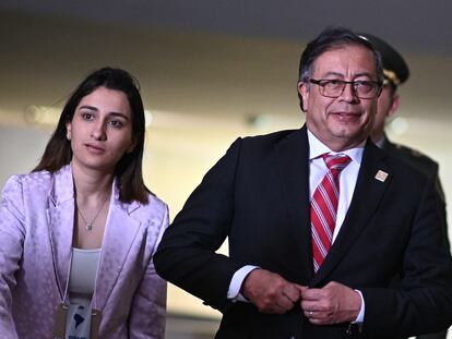 Gustavo Petro y Laura Sarabia, en marzo de 2023.