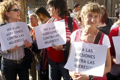 Concentración contra la violencia machista en Bilbao