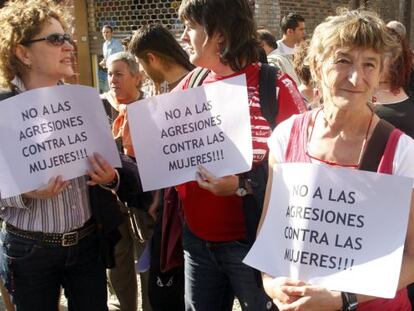 Concentración contra la violencia machista en Bilbao