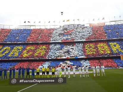 El mosaic al Camp Nou.