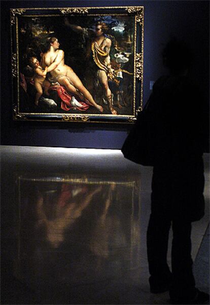 La obra de Carracci en El Prado, que se expone en la muestra <i>Annibale Carracci. Venus, Adonis y Cupido</i>.