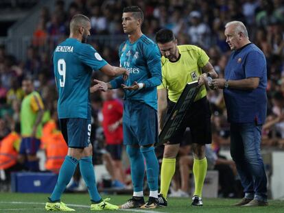 Cristiano sustituye a Benzema en la ida de la Supercopa. 