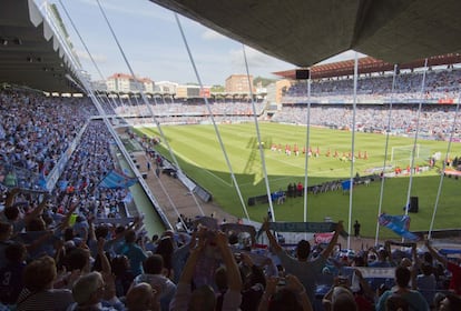 Panorámica de Balaídos momentos antes de comenzar un partido.