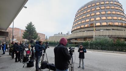 La sede del Tribunal Constitucional, el pasado 19 de diciembre de 2022.