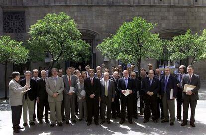 Acte de constituci&oacute; de l&#039;Institut Ramon Llull el 2002. 