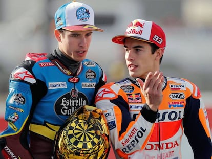 Àlex i Marc Márquez, diumenge a Xest.