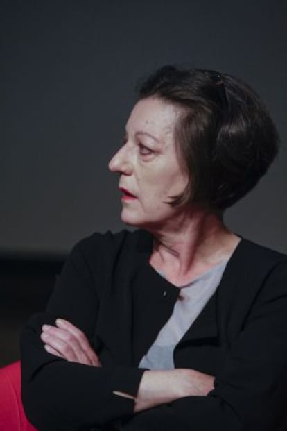 Herta Müller durante su visita al CCCB.