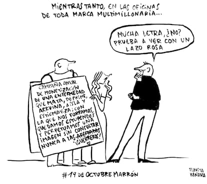 Segunda versión de la viñeta de Flavita Banana, 19 de octubre de 2024.