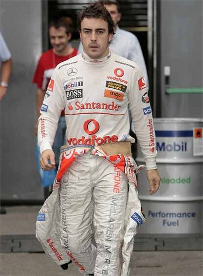 Alonso, en el circuito de Monza