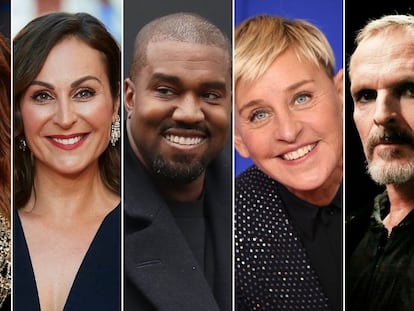 Emma Watson, Ana Milán, Kanye West, Ellen Degeneres y Miguel Bosé.