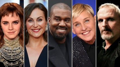 Emma Watson, Ana Milán, Kanye West, Ellen Degeneres y Miguel Bosé.