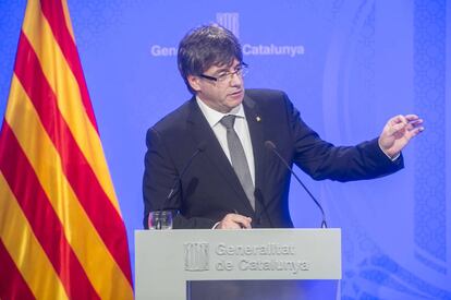 Carles Puigdemont divendres passat.