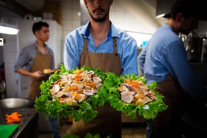 La ensalada de la casa del restaurante Rambal.