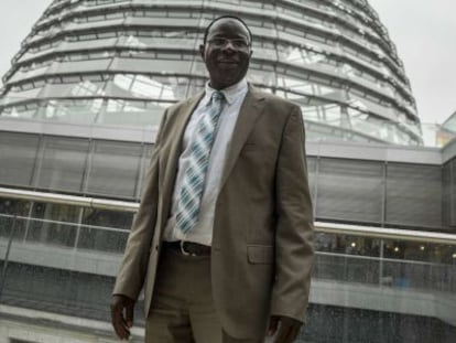 El parlamentario Karamba Diaby, en el Reichstag, ayer. 