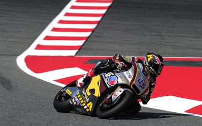 Redding, durante el GP de Catalunya.