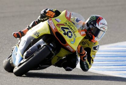 Alex Rins, en acci&oacute;n en el circuito de Motegi.