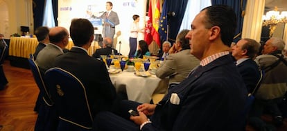 Jaime de Marichalar, durante la conferencia de Albert Rivera.