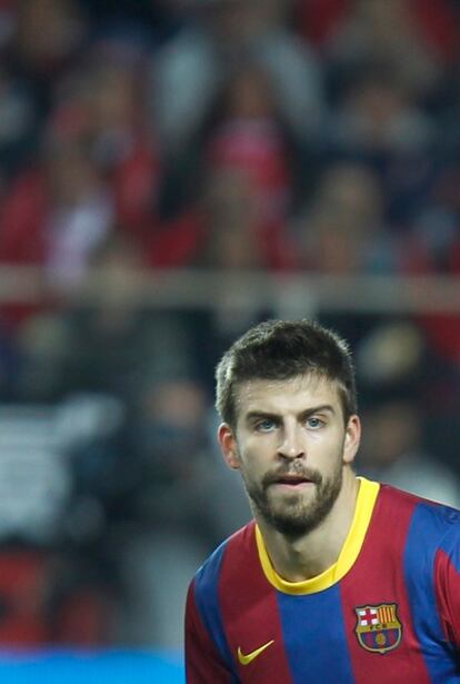 Piqué, durante un partido de esta temporada.