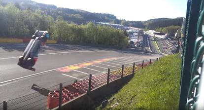 Captura del accidente de Isaakyan en Spa.