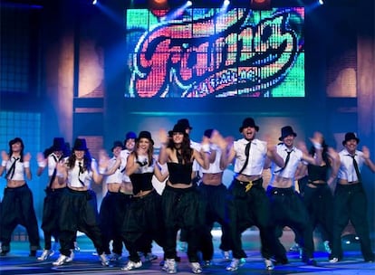 Coreografía grupal de los alumnos de <i>Fama, ¡a bailar!</i>