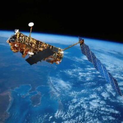 Ilustración del satélite europeo de observación de la Tierra 'Envisat'.