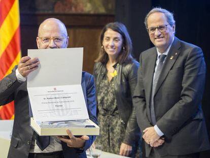 Ramon Besa rep el Premi Nacional de Comuniació.