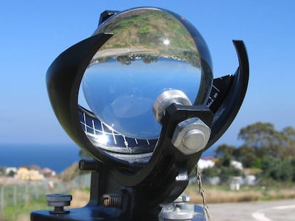 La bola de cristal que los meteorólogos usamos para registrar la horas de sol