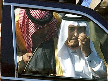 El rey Fahd de Arabia Saudí, el pasado 13 de agosto, día en que viajó a Marbella desde Suiza.