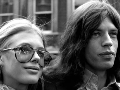 Marianne Faithfull y Mick Jagger, en una imagen de archivo.