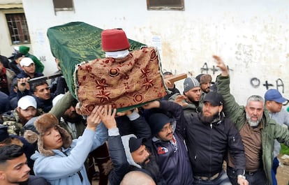 Funeral de Omar Tayba (29 a?os) este jueves en la norte?a ciudad libanesa de Trpoli.