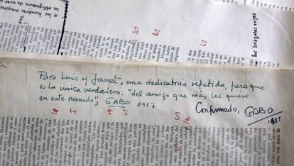 Galeradas de 'Cien años de soledad'.
