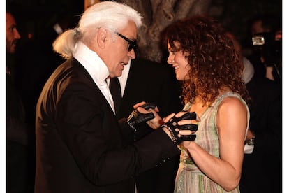 La parisina posee una amistad muy estrecha con Karl Lagerfeld desde hace más de veinte años.