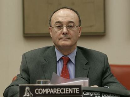 Luis Mar&iacute;a Linde en el Congreso de los Diputados.