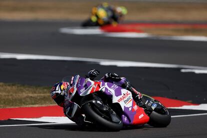 Johann Zarco durante la clasificación de este sábado en Silverstone.