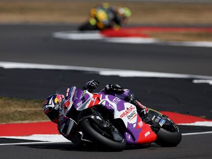 Johann Zarco durante la clasificación de este sábado en Silverstone.