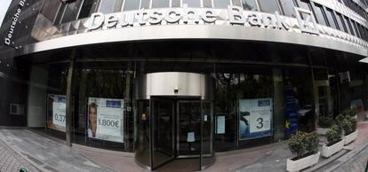 Oficina del Deutsche Bank en España, en el Paseo de la Castellana de Madrid.