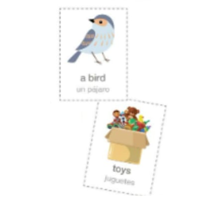 Con tarjetas recortables