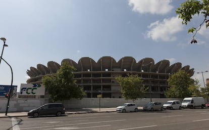 Estado actual del nuevo estadio del Valencia.