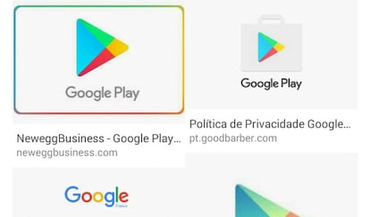 Simbología de Google Play.