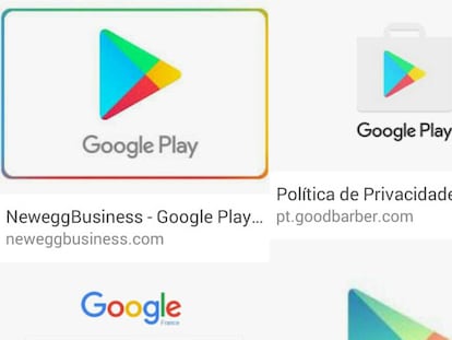 Simbología de Google Play.