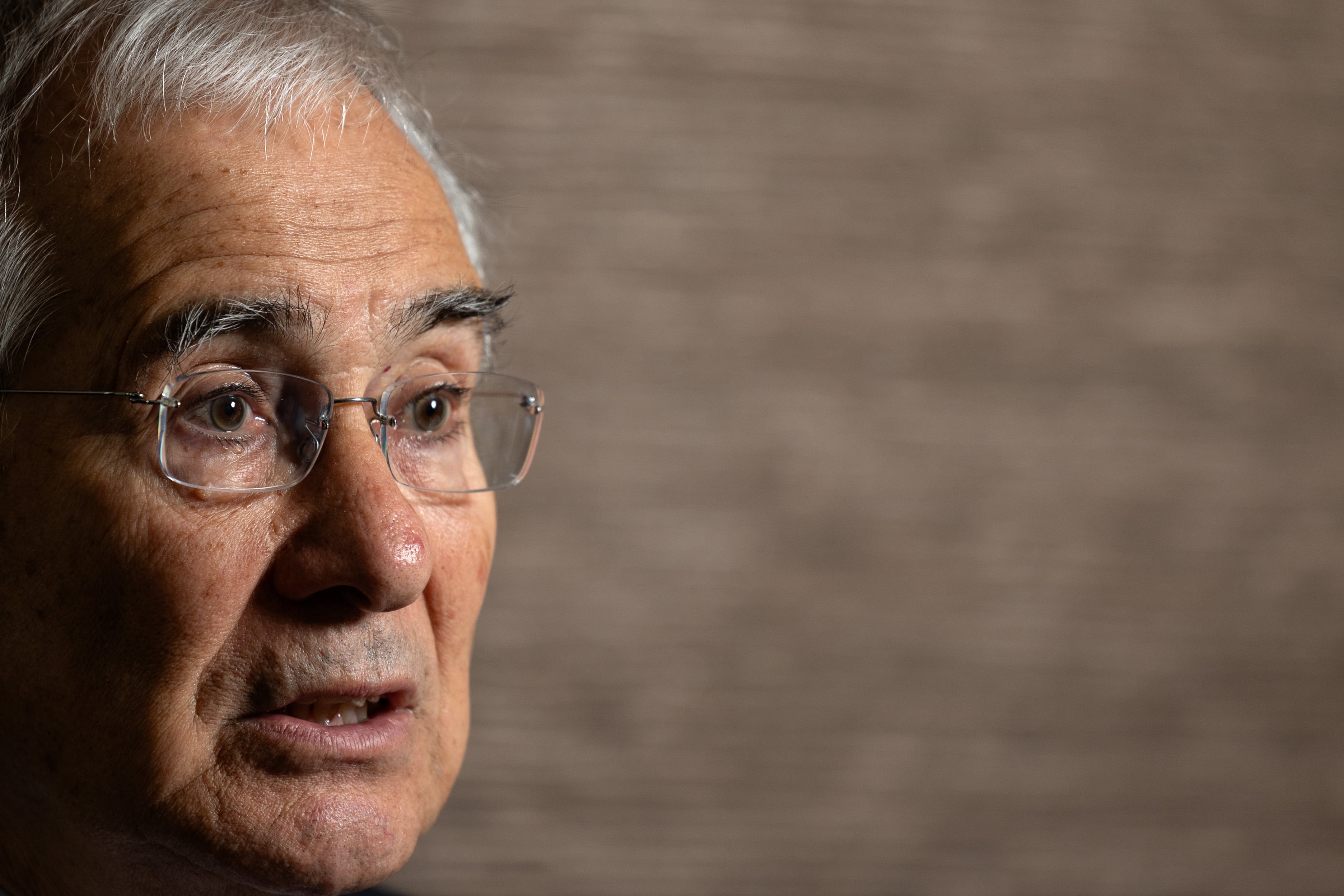 Stern en un momento de la entrevista. 